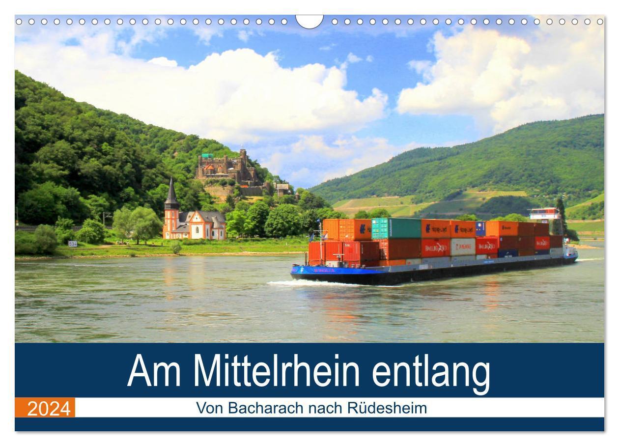 Cover: 9783383102592 | Am Mittelrhein entlang - Von Bacharach nach Rüdesheim (Wandkalender...