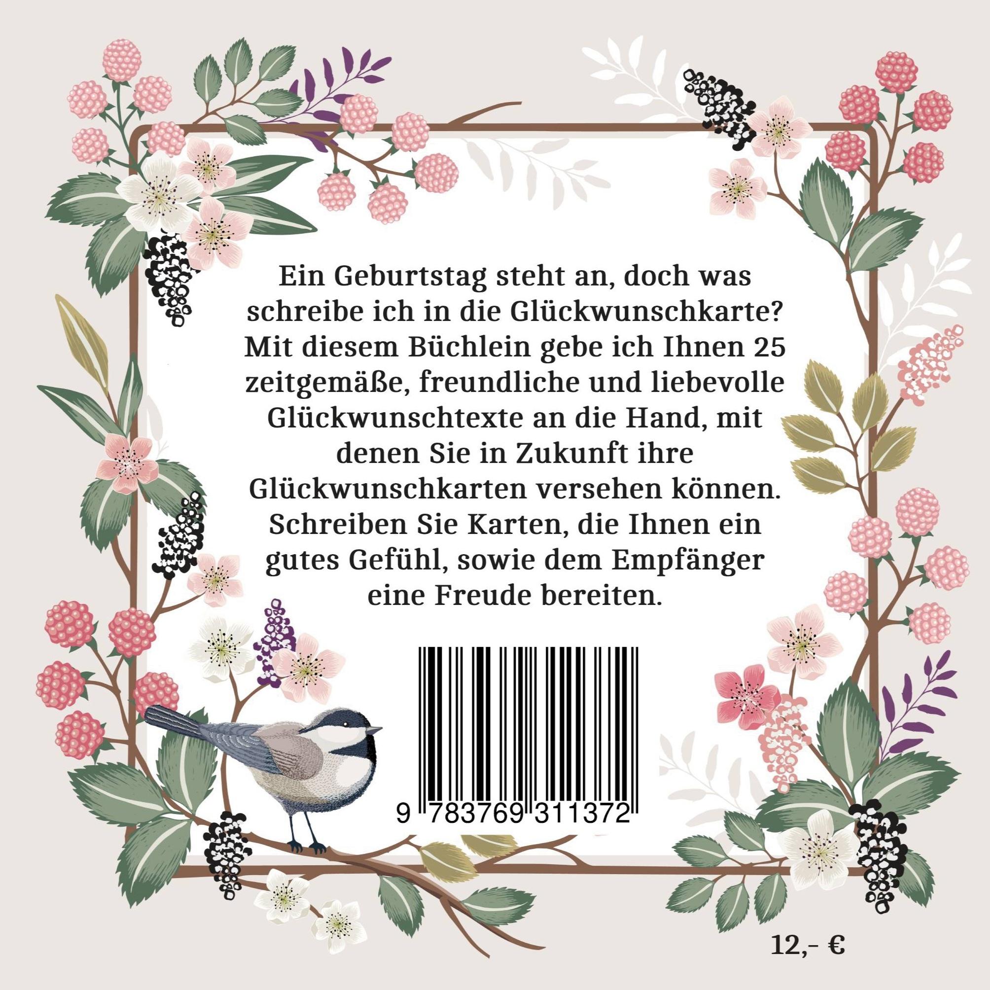 Rückseite: 9783769311372 | Herzliche Glückwünsche zum Geburtstag | Monika D. Kunze | Taschenbuch