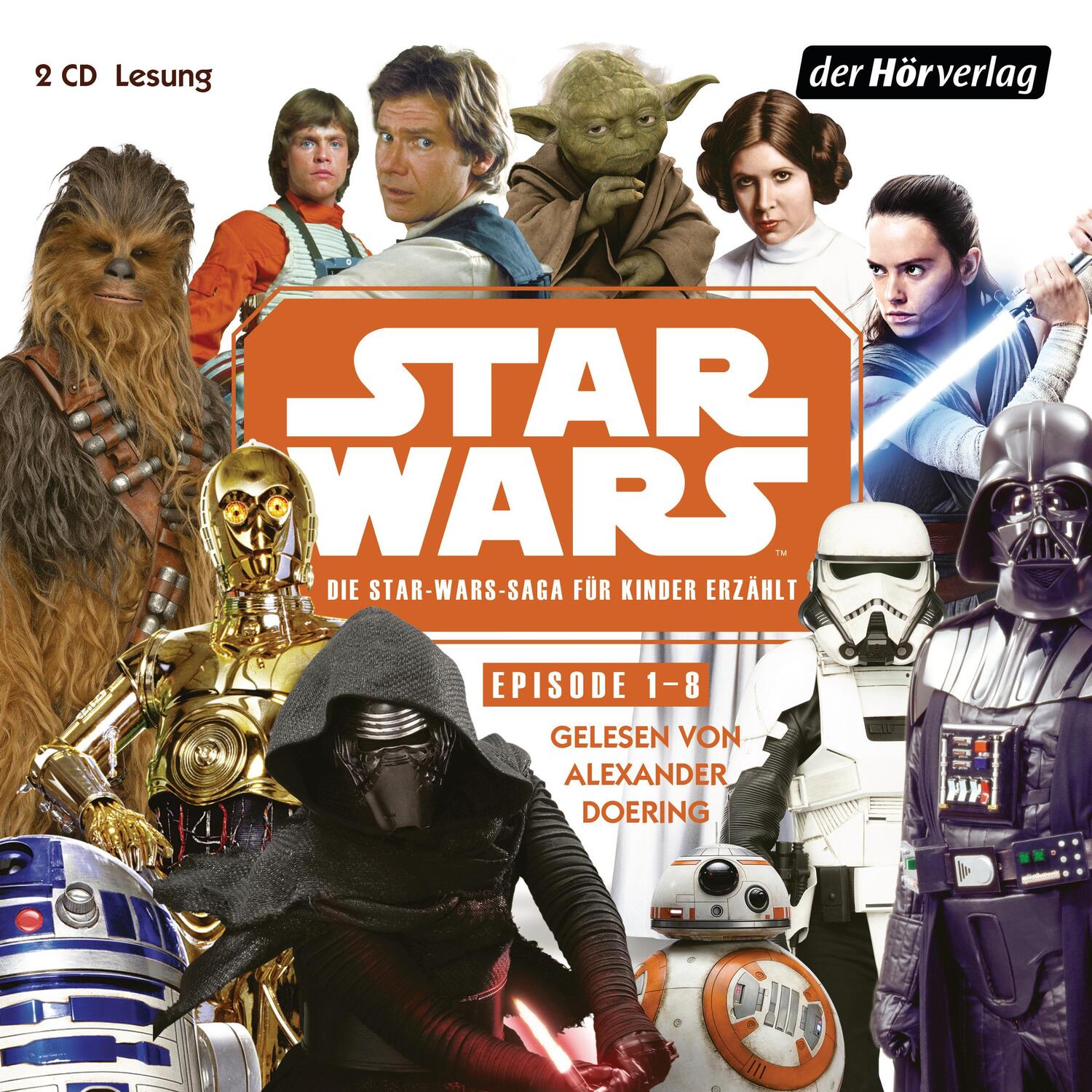 Cover: 9783844537390 | Star Wars Episode 1-8 | Die Star Wars-Saga für Kinder erzählt | CD