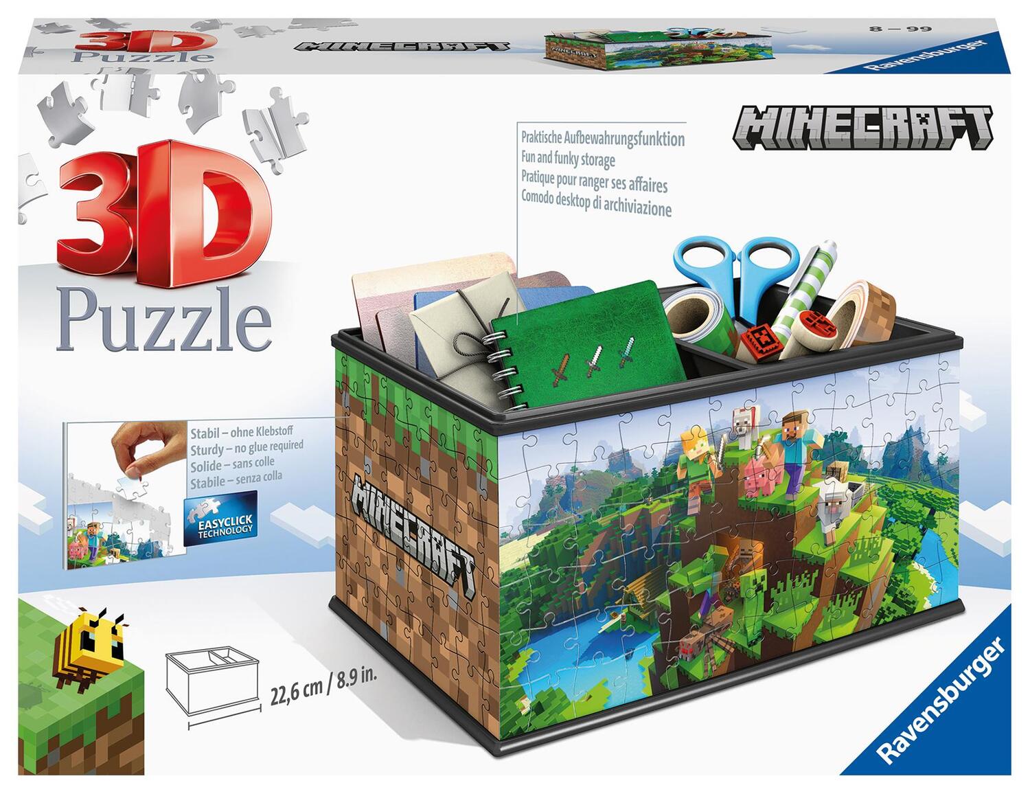 Cover: 4005556112869 | Ravensburger 3D Puzzle 11286 - Aufbewahrungsbox Minecraft - 216...