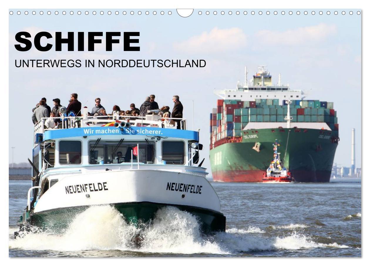 Cover: 9783675636736 | Schiffe - Unterwegs in Norddeutschland (Wandkalender 2024 DIN A3...