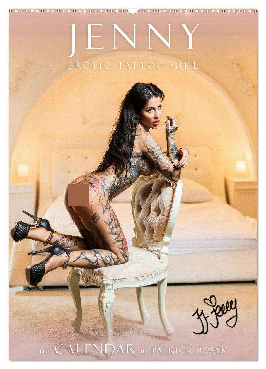 Cover: 9783675822504 | Jenny - Erotic Tattoo Girl (Wandkalender 2024 DIN A2 hoch),...