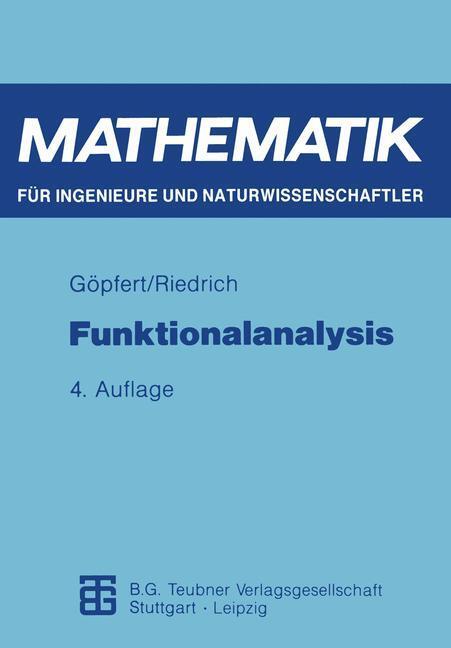 Cover: 9783815420812 | Funktionalanalysis | Thomas Riedrich (u. a.) | Taschenbuch | Paperback