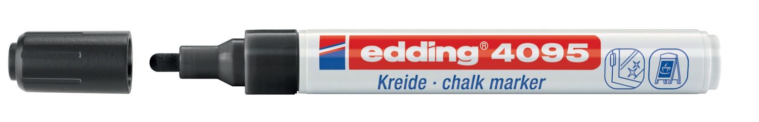 Cover: 4004764788002 | edding 4095 Kreidemarker Window Marker 2-3mm schwarz | edding 4095