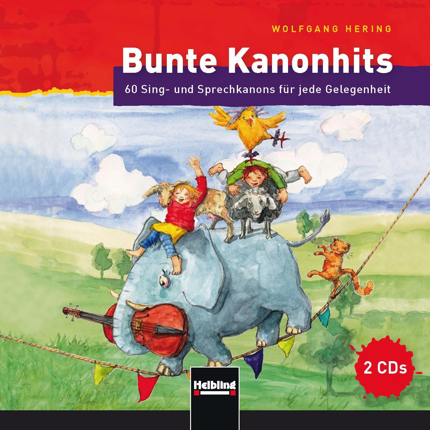 Bild: 9783862271399 | 100 bunte Kanonhits. Paket (Buch und Audio-CDs) | Wolfgang Hering