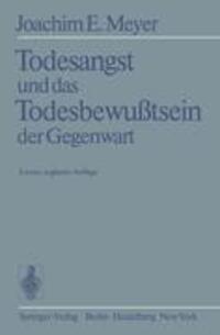 Cover: 9783540112952 | Todesangst und das Todesbewußtsein der Gegenwart | J. -E. Meyer | Buch