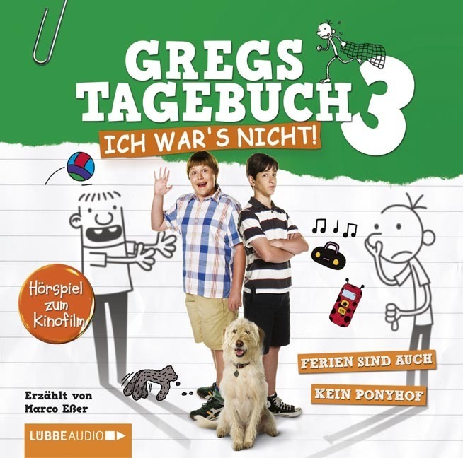 Cover: 9783785747445 | Gregs Tagebuch, Ich war's nicht!, 1 Audio-CD | Filmhörspiel. | Kinney