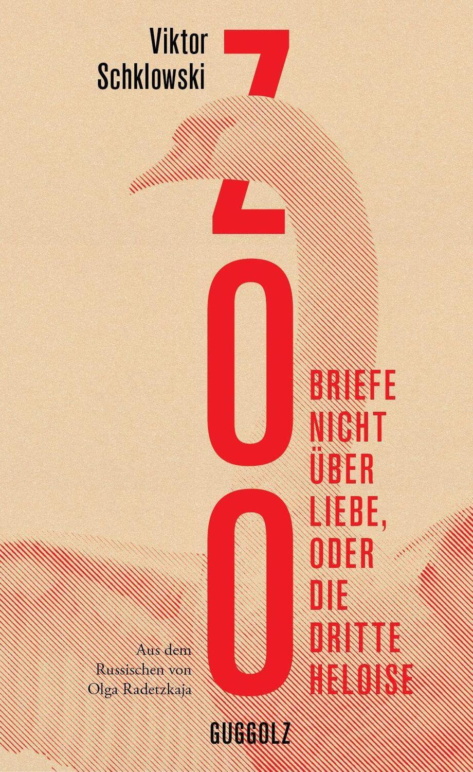 Cover: 9783945370346 | Zoo. Briefe nicht über Liebe, oder Die Dritte Heloise | Schklowski