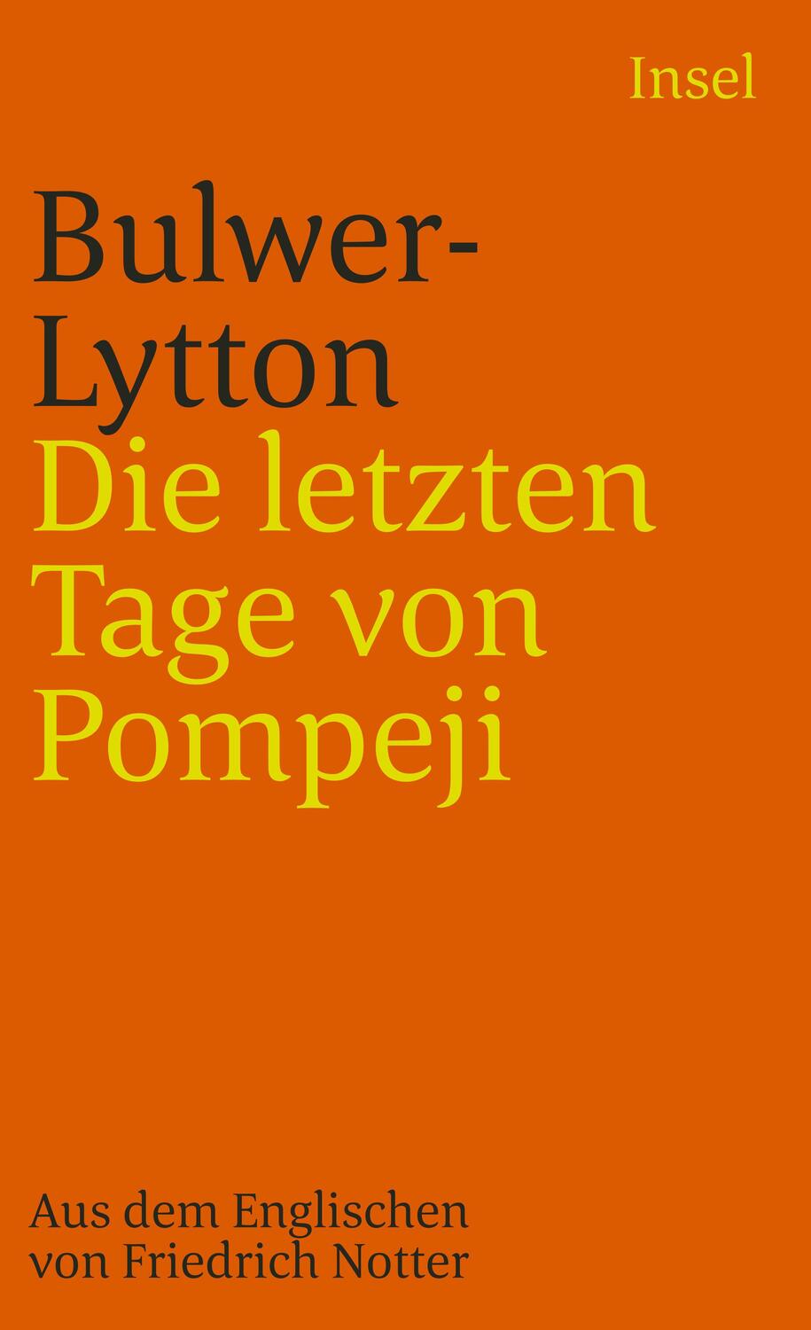 Cover: 9783458325017 | Die letzten Tage von Pompeji | Edward George Bulwer-Lytton | Buch