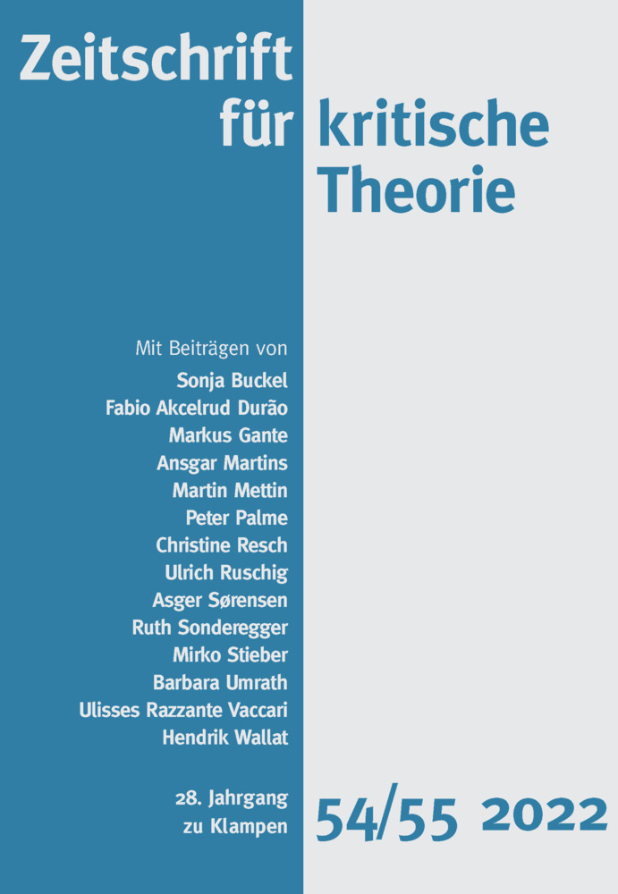 Cover: 9783866748309 | Zeitschrift für kritische Theorie / Zeitschrift für kritische...