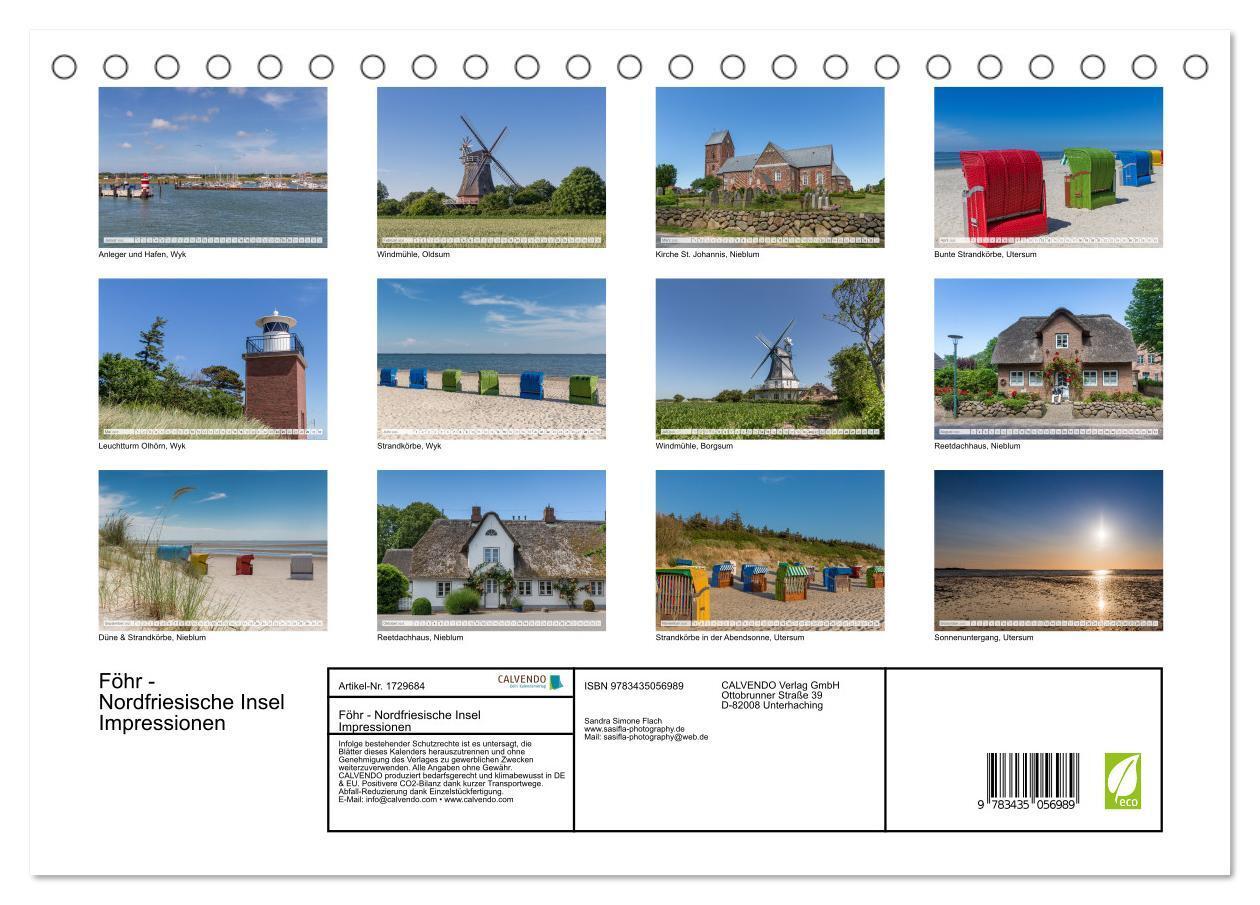 Bild: 9783435056989 | Föhr - Nordfriesische Insel Impressionen (Tischkalender 2025 DIN A5...