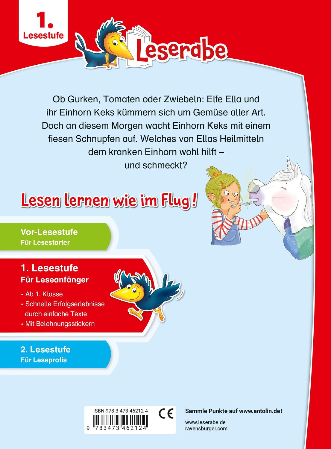 Rückseite: 9783473462124 | Elfe Ella und der Einhorn-Schnupfen - Leserabe ab 1. Klasse -...