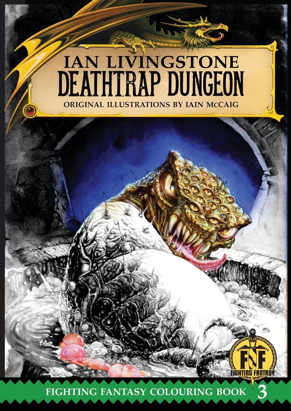 Cover: 9781911390091 | Official Fighting Fantasy Colouring Book 3 | Deathtrap Dungeon | Buch