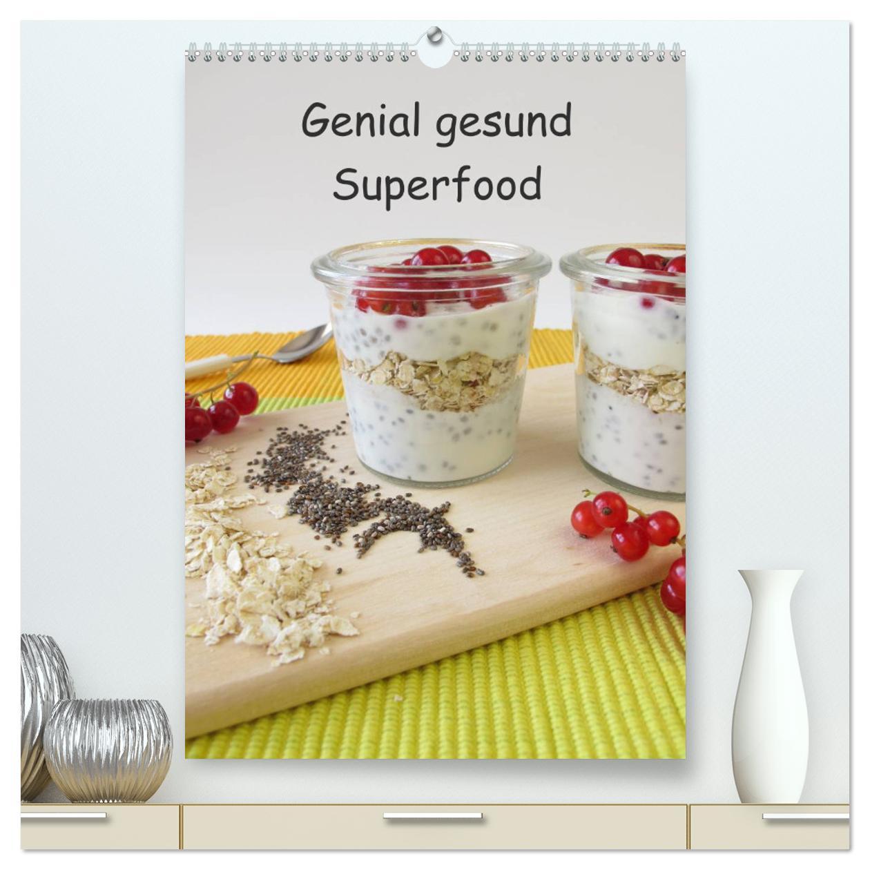 Cover: 9783457019498 | Genial gesund - Superfood (hochwertiger Premium Wandkalender 2025...