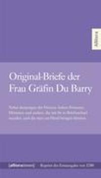 Cover: 9783869063973 | Original-Briefe der Frau Gräfin Du Barry | Pidansat de Mairobert