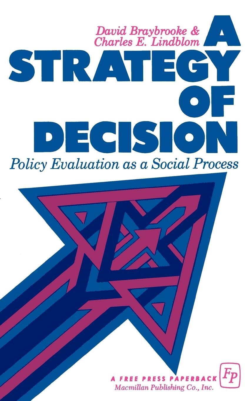 Cover: 9780029046104 | A Strategy of Decision | Policy Evaluation as a Social Process | Buch