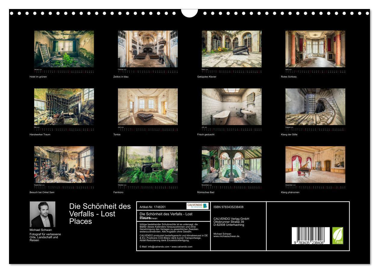 Bild: 9783435238408 | Die Schönheit des Verfalls - Lost Places (Wandkalender 2025 DIN A3...