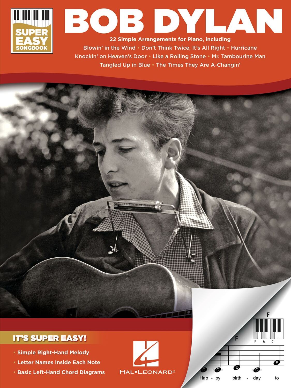 Cover: 840126959048 | Bob Dylan - Super Easy Songbook | Super Easy Songbook | Hal Leonard