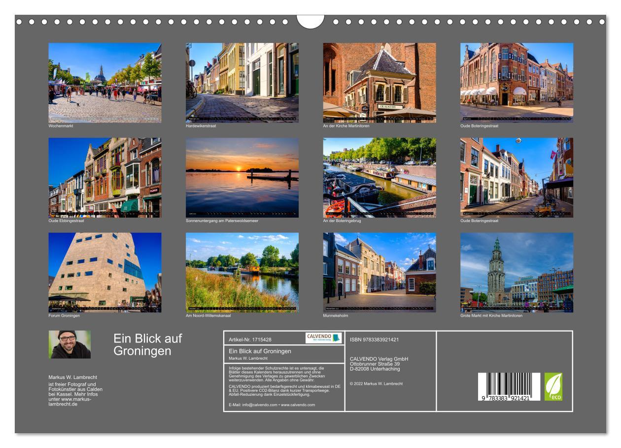 Bild: 9783383921421 | Ein Blick auf Groningen (Wandkalender 2025 DIN A3 quer), CALVENDO...