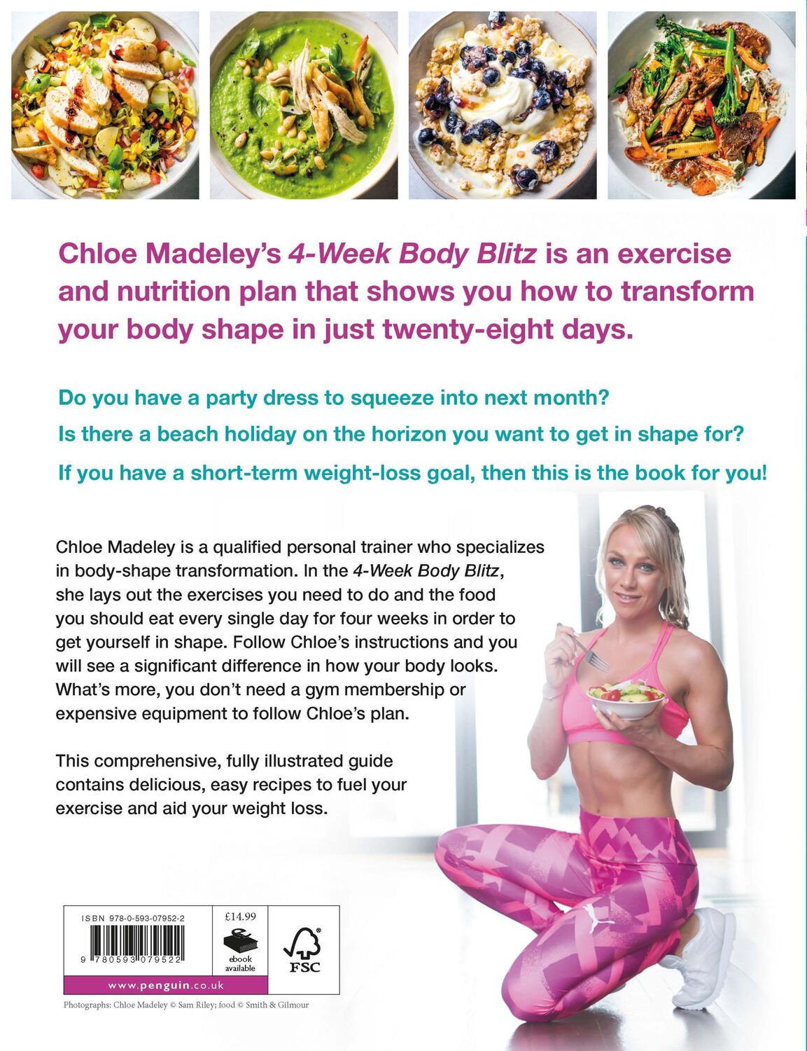 Rückseite: 9780593079522 | The 4-Week Body Blitz | Chloe Madeley | Taschenbuch | Englisch | 2017