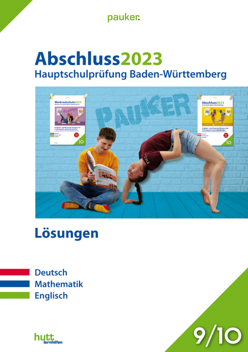 Cover: 9783889978554 | Abschluss 2023 - Hauptschulprüfung Baden-Württemberg - Lösungsband