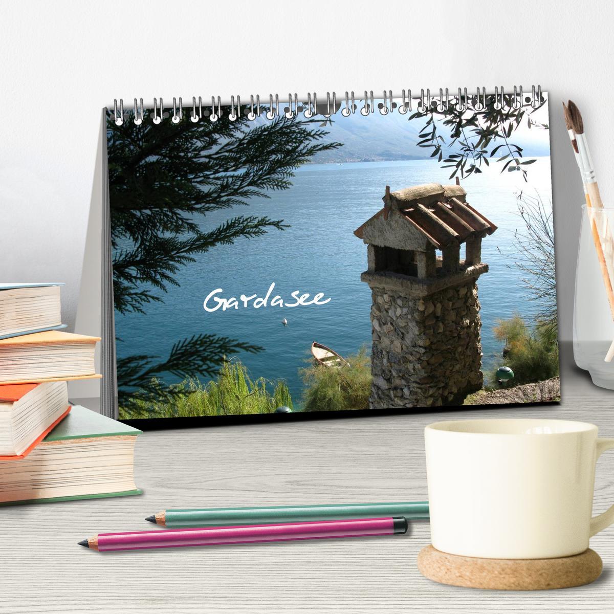 Bild: 9783435785988 | Gardasee (Tischkalender 2025 DIN A5 quer), CALVENDO Monatskalender