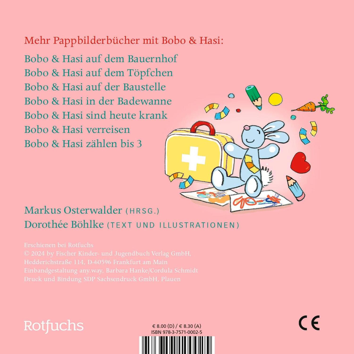 Rückseite: 9783757100025 | Bobo &amp; Hasi brauchen Trost | Pappbilderbuch Kinder ab 1 Jahr | Böhlke