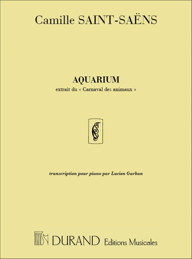 Cover: 9790044045211 | Aquarium transcription - par Lucien Garban no 7 | Camille Saint-Saëns
