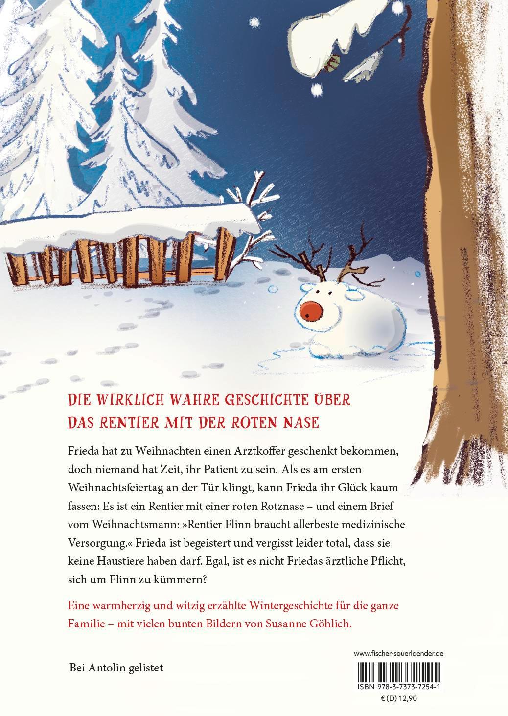 Rückseite: 9783737372541 | Es niest ein Rentier vor der Tür | Smilla Blau | Buch | 144 S. | 2024