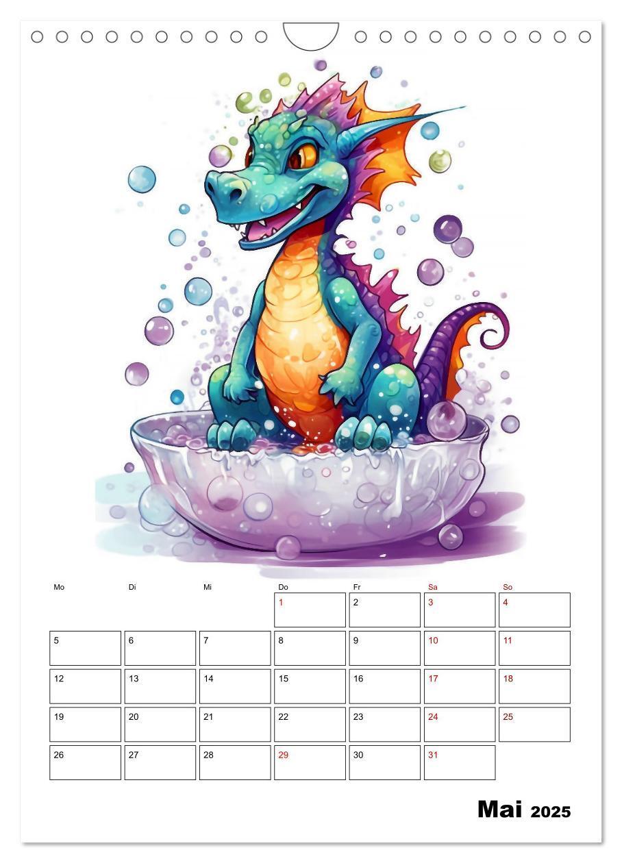 Bild: 9783435869084 | Niedliche Drachen (Wandkalender 2025 DIN A4 hoch), CALVENDO...