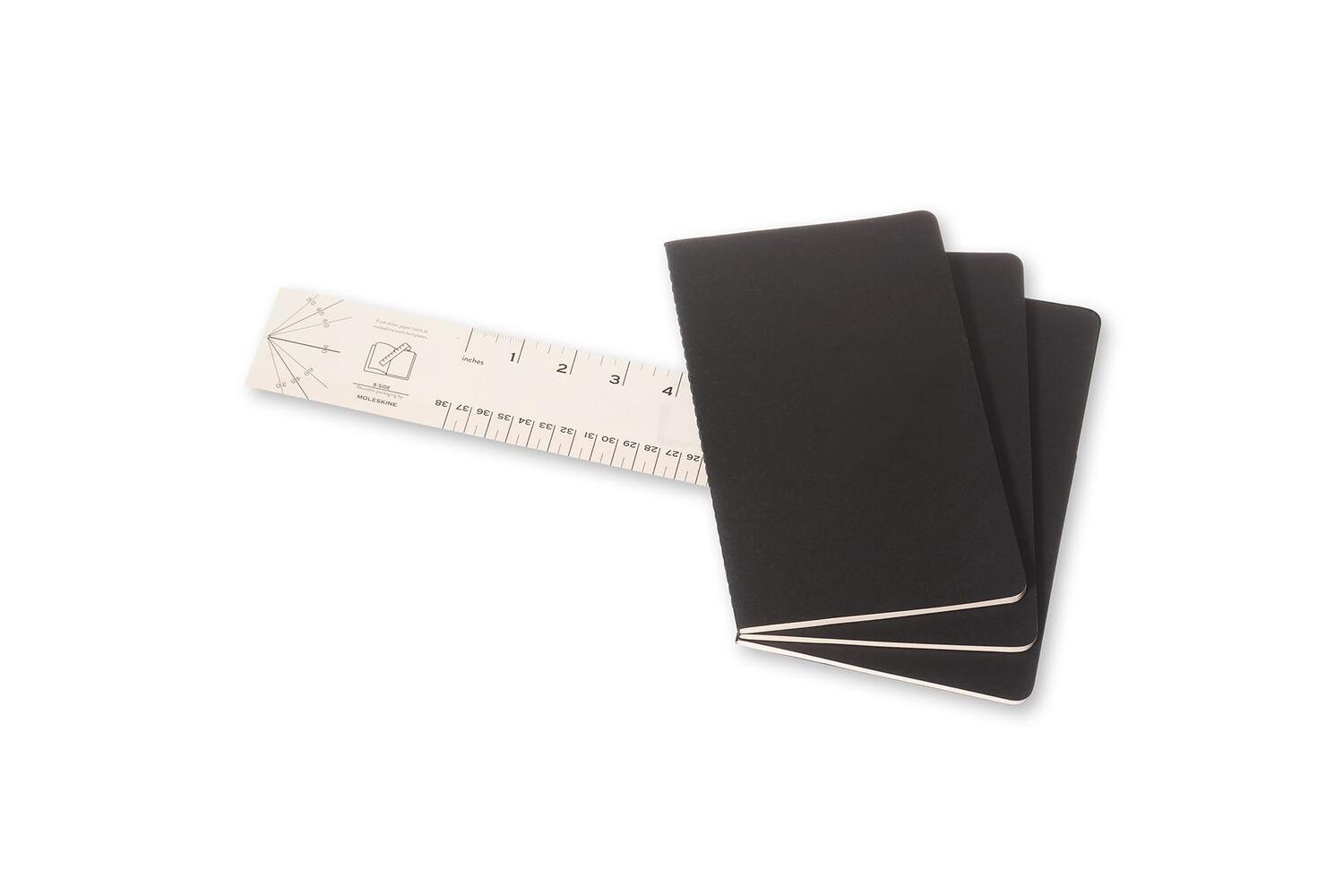 Bild: 9788883704956 | Moleskine Cahier large liniert schwarz DIN A5. 3er Pack | Taschenbuch