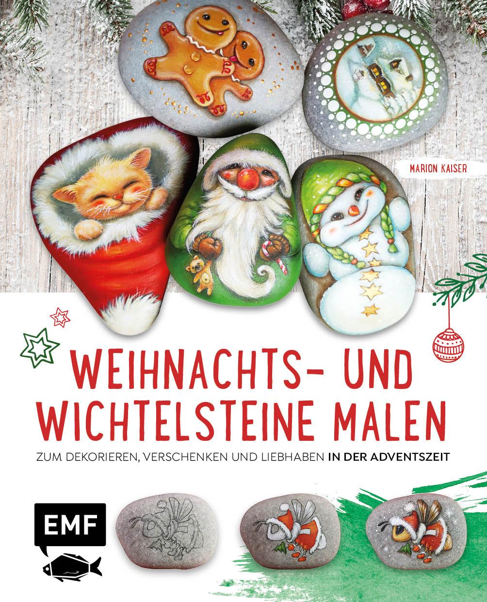 Cover: 9783745912951 | Weihnachts- und Wichtelsteine malen | Marion Kaiser | Buch | 64 S.