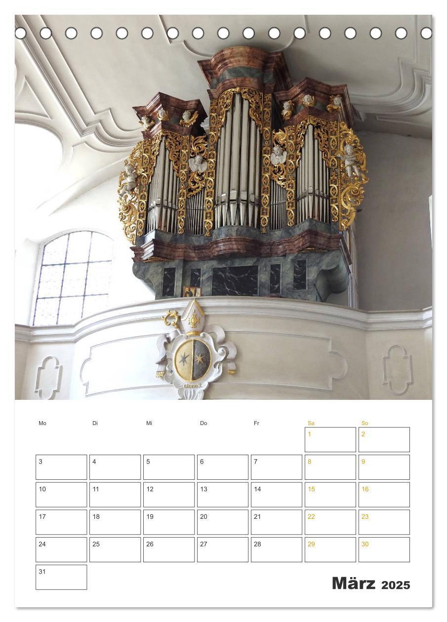 Bild: 9783435949595 | Orgeln zum Verlieben! (Tischkalender 2025 DIN A5 hoch), CALVENDO...