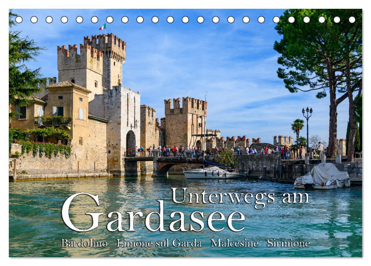 Cover: 9783435028856 | Unterwegs am Gardasee (Tischkalender 2025 DIN A5 quer), CALVENDO...