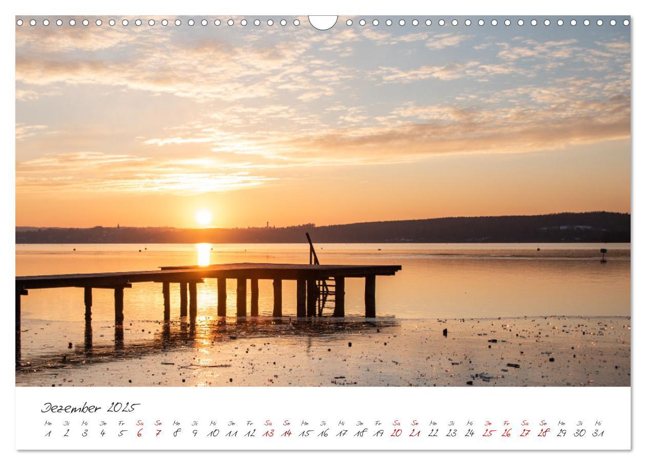 Bild: 9783435088294 | Sonnenuntergang am Ammersee (Wandkalender 2025 DIN A3 quer),...