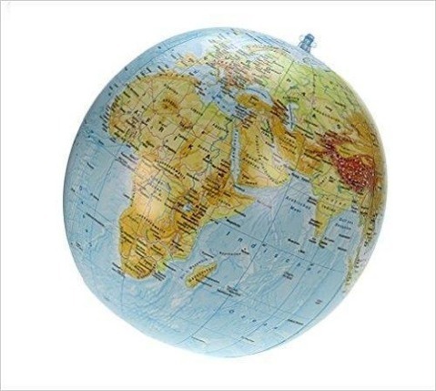 Cover: 4260030059591 | Topographischer Globus aufblasbar | aufblasbar, 40cm, deutsch | Globus