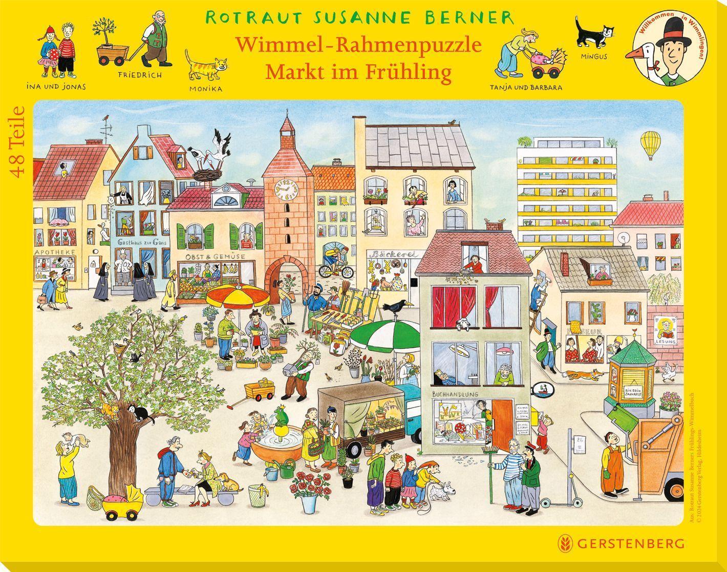 Cover: 4250915936567 | Wimmel-Rahmenpuzzle Frühling Motiv Markt | Rotraut Susanne Berner