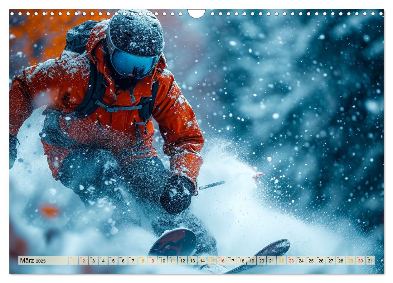 Bild: 9783383771934 | Skifahren - tolle Momente (Wandkalender 2025 DIN A3 quer), CALVENDO...