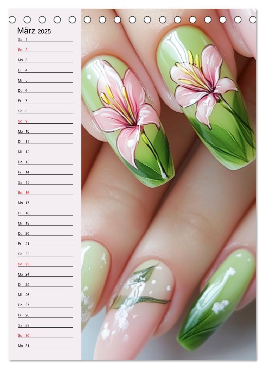 Bild: 9783457206041 | Nageldesign. Außergewöhnliche Fingernägel (Tischkalender 2025 DIN...