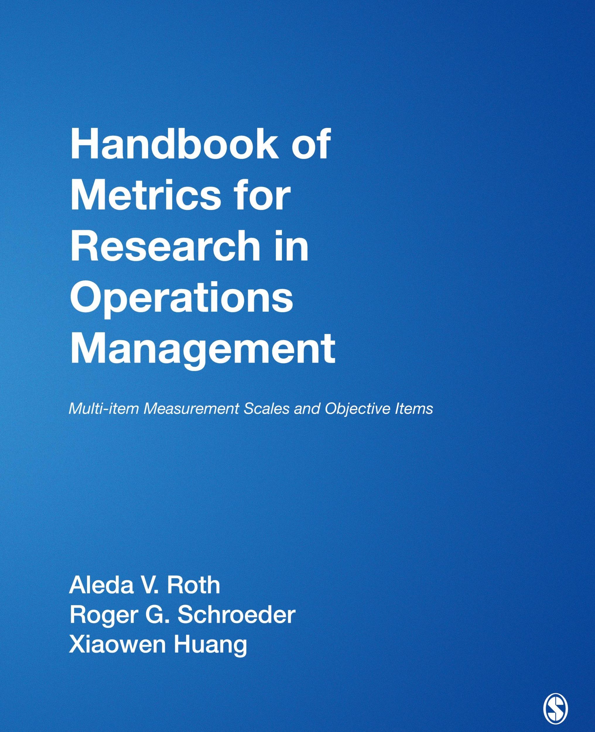 Cover: 9781412954518 | Handbook of Metrics for Research in Operations Management | Buch