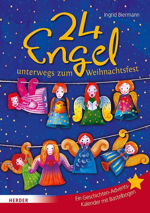 Cover: 9783451379925 | 24 Engel unterwegs zum Weihnachtsfest | Ingrid Biermann | Taschenbuch