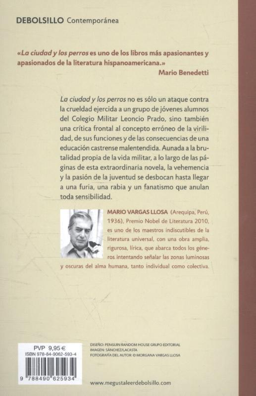 Rückseite: 9788490625934 | La ciudad y los perros | Mario Vargas Llosa | Taschenbuch | Spanisch