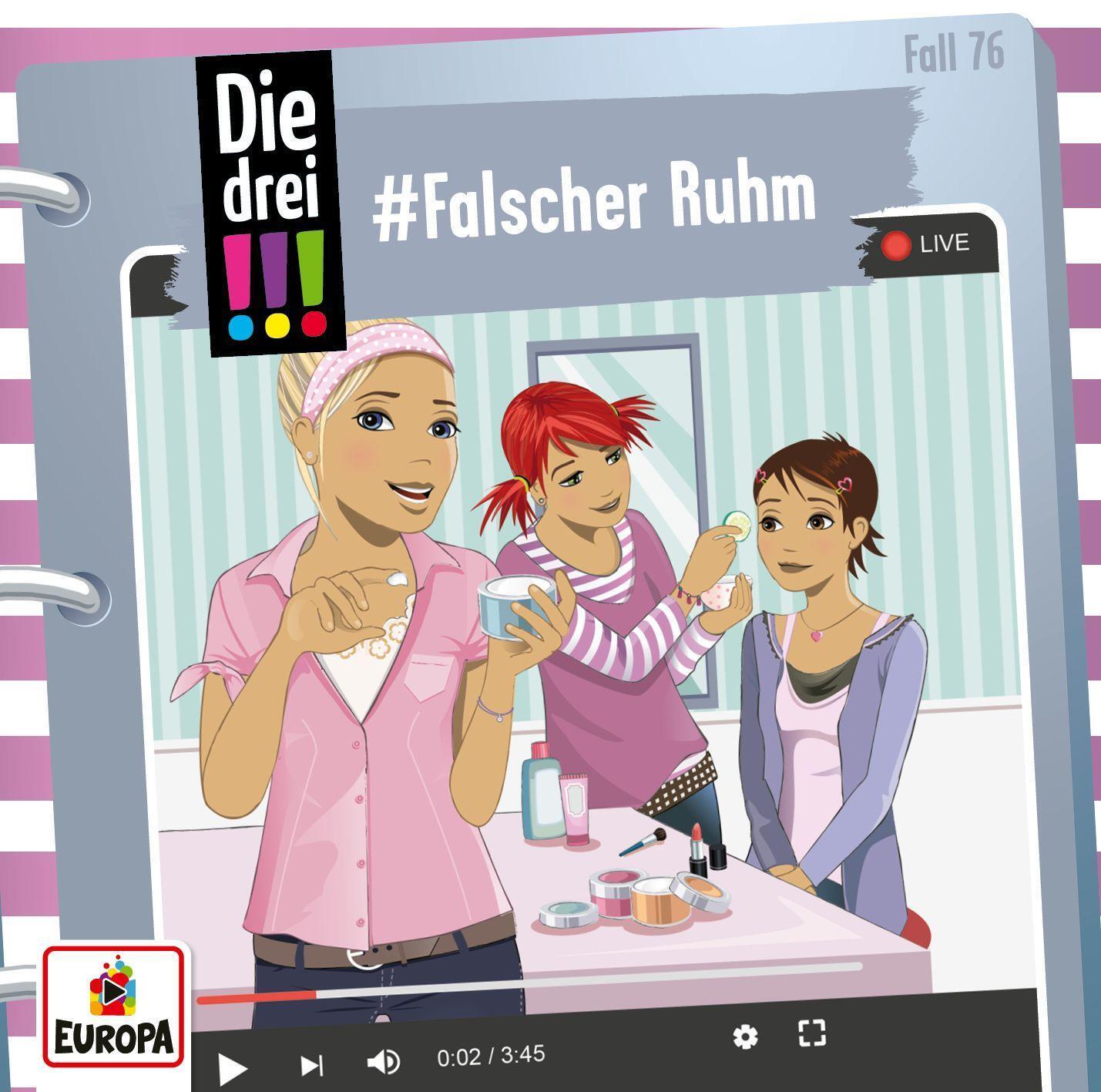 Cover: 194398148526 | Die drei !!! 76. Falscher Ruhm | Ann-Katrin Heger | Audio-CD | Deutsch