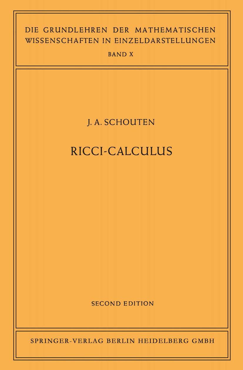 Cover: 9783642056925 | Ricci-Calculus | Jan Arnoldus Schouten | Taschenbuch | xx | Englisch