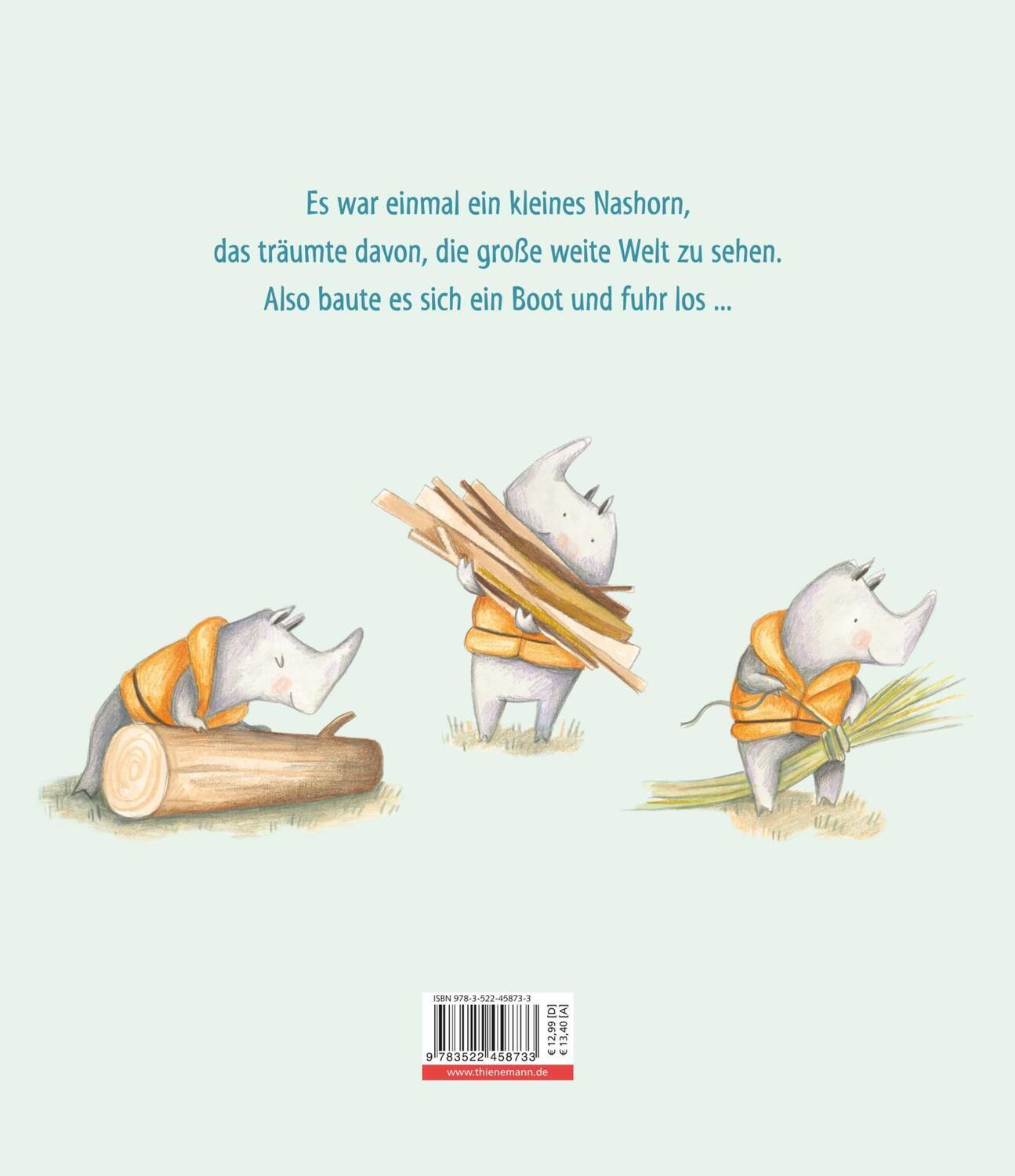 Rückseite: 9783522458733 | Kleines Nashorn, wo fährst du hin? | Meg Mckinlay | Buch | 40 S.