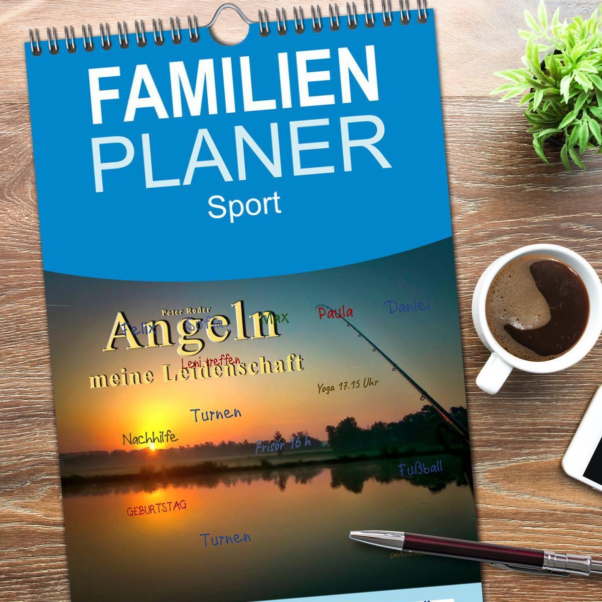 Bild: 9783457126028 | Familienplaner 2025 - Angeln - meine Leidenschaft mit 5 Spalten...