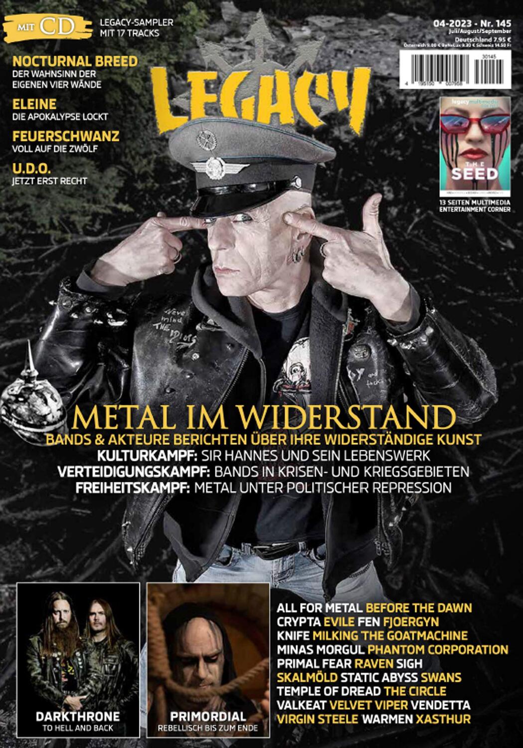 Cover: 9783959364447 | LEGACY MAGAZIN: THE VOICE FROM THE DARKSIDE Ausgabe #145 (4/2023)