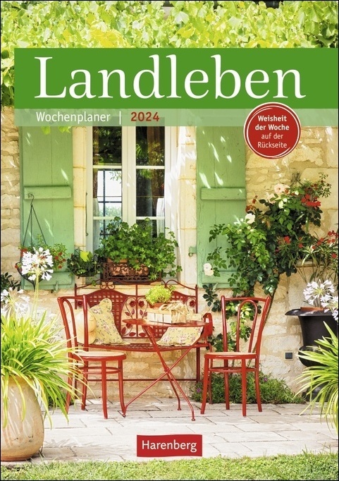 Cover: 9783840031786 | Landleben Wochenplaner 2024. Dekorativer Wandplaner zum Eintragen...