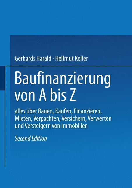Cover: 9783409299183 | Baufinanzierung von A bis Z | Harald Gerhards | Taschenbuch | Gabler