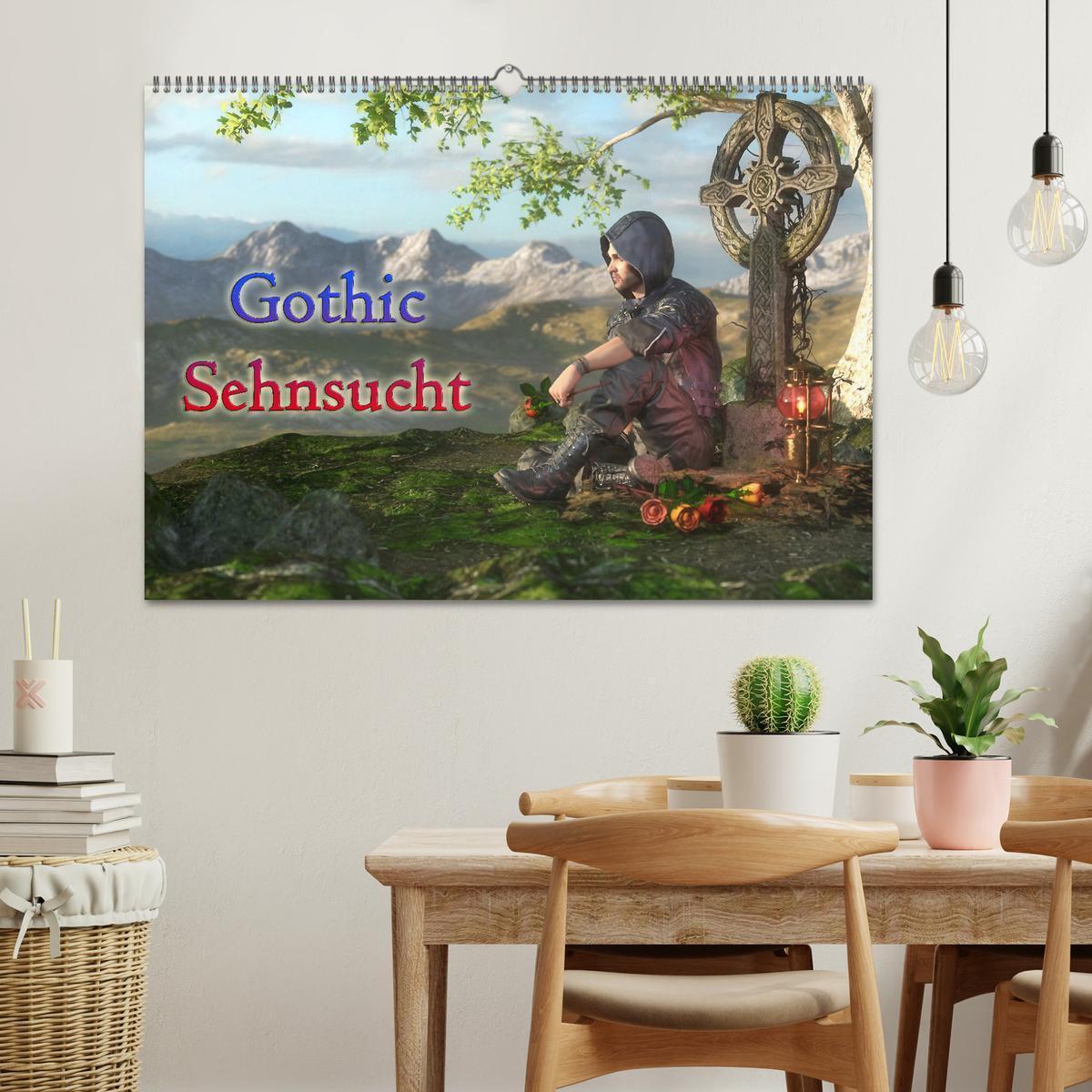 Bild: 9783435072248 | Gothic Sehnsucht (Wandkalender 2025 DIN A2 quer), CALVENDO...